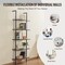 Wall Mounted Industrial Pipe Shelf 5 Tier Storage Rack for Home Use